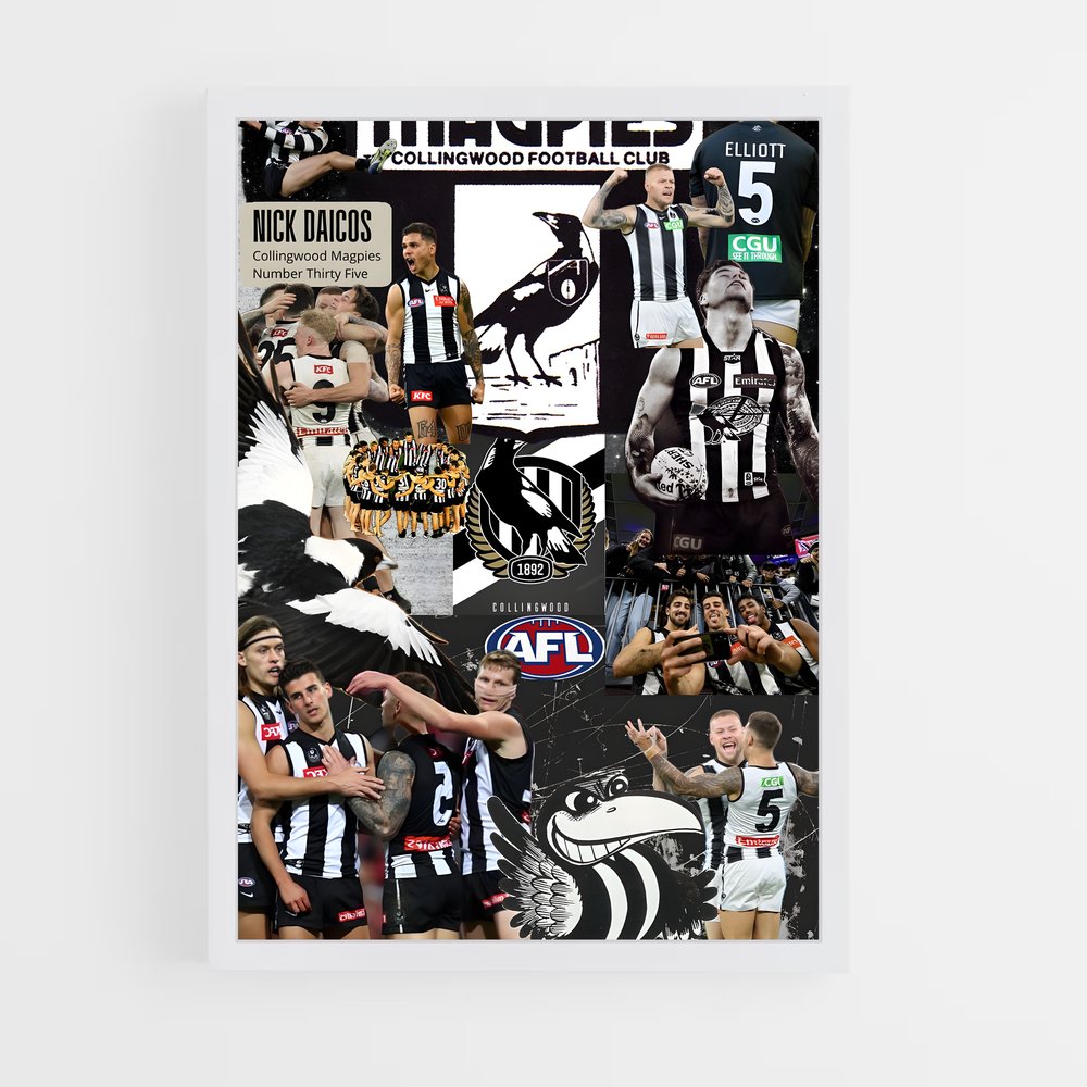 Poster L'Essence des Magpies – affiche Football australien (vue 3)